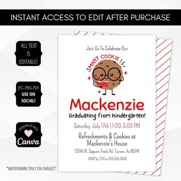 kindergarten graduation invitation